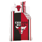 Bedding Set „Chicago Bulls“. Kids bedding, 140x200 cm. Black and red bedding with chicago bulls nba logo.