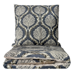 Bedding Set „Arcadia“. Green bedding set, 140x200 cm, 150x200 cm, 160x200 cm, 180x200 cm, 200x200 cm, 200x220 cm. Dark grey bedding set with intricate ornament pattern, creating a sophisticated and elegant bedroom look.