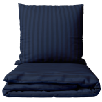 Bedding Set „Dark Blue Stripes“. Patterned bedding sets, 140x200 cm, 160x200 cm, 200x200 cm, 200x220 cm. Dark blue bedding set with elegant stripe design, adding a touch of sophistication to your bedroom decor.