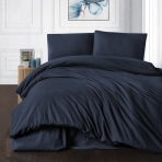 Bedding Set „Denim“. Blue bedding sets, 140x200 cm, 200x220 cm