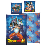 Bedding Set „Dragon Ball Super“. Kids bedding, 135x200 cm. Blue dragon ball super bedding design with colourful anime characters and a bold logo Bedding Set „Dragon Ball Super“. Kids bedding, 135x200 cm. Blue dragon ball super bedding design with colourful anime characters and a bold logo