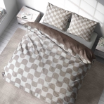 Bedding Set „Exam“. Brown bedding sets, 160x200 cm