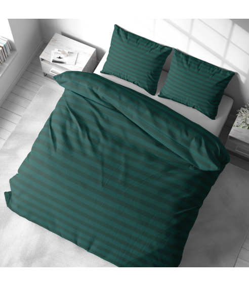 Bedding Set „Green Stripes“. Hotel bedding sets