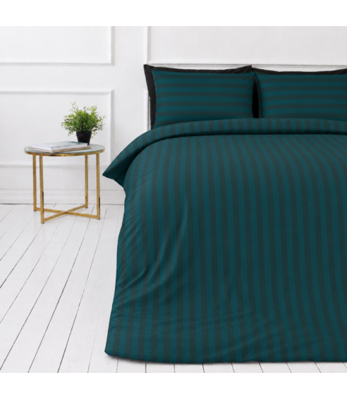 Bedding Set „Green Stripes“. Hotel bedding sets