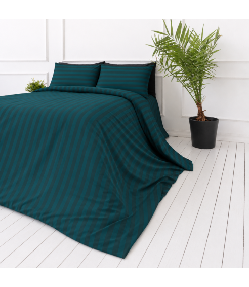 Bedding Set „Green Stripes“. Hotel bedding sets