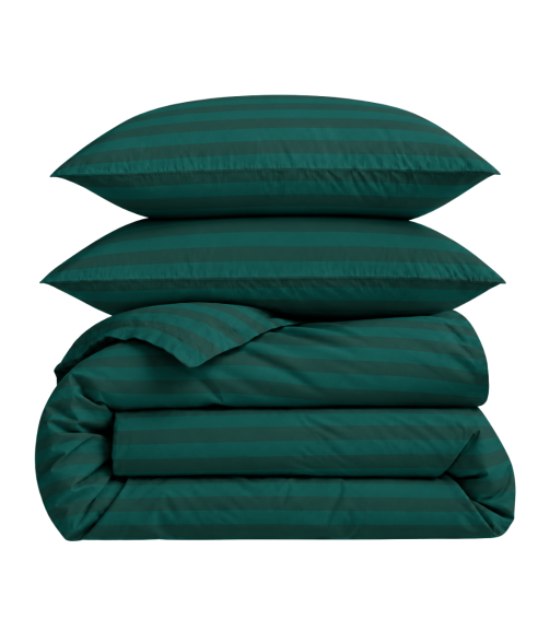Bedding Set „Green Stripes“. Hotel bedding sets
