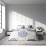 Bedding Set „Grey Bliss“. Patterned bedding sets, 150x200 cm, 160x200 cm, 180x200 cm, 200x200 cm, 200x220 cm