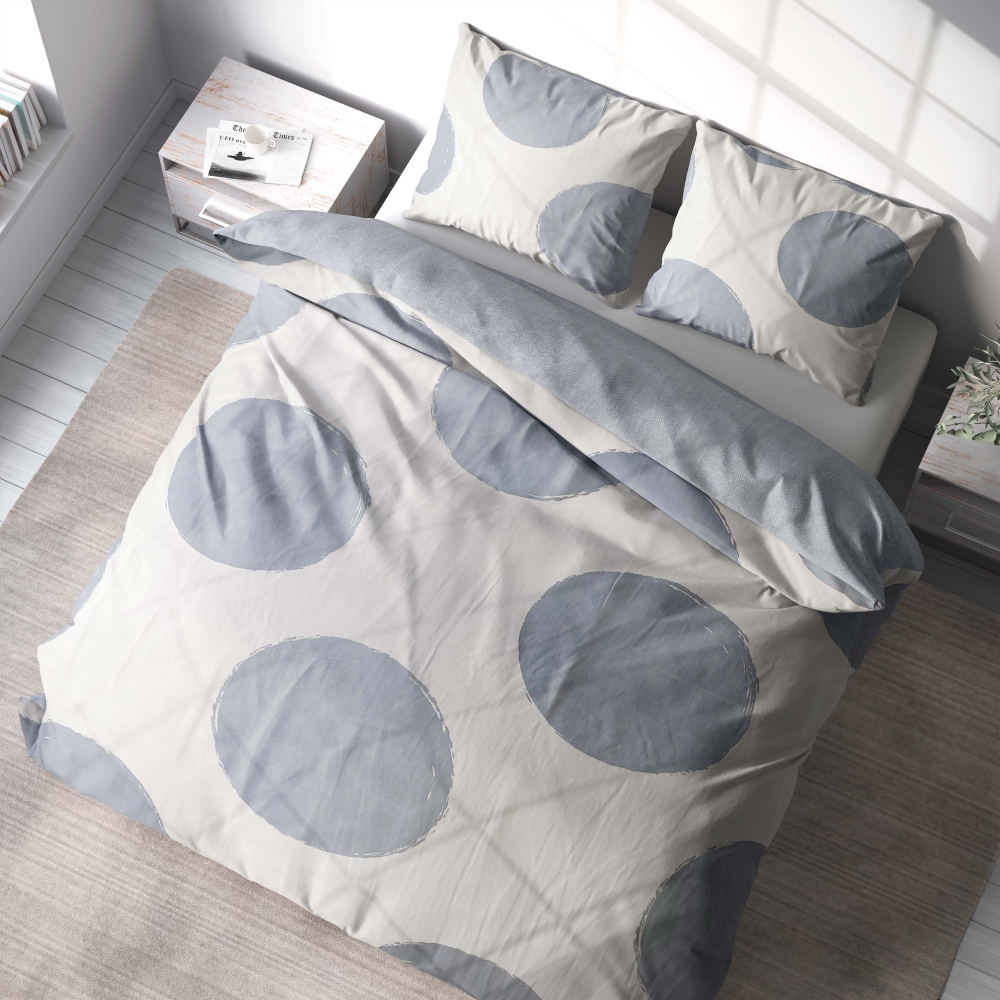 Bedding Set „Grey Bliss“. Patterned bedding sets, 150x200 cm, 160x200 cm, 180x200 cm, 200x200 cm, 200x220 cm