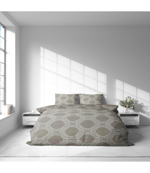 Bedding Set „Grey Orbit“. Cotton bedding sets