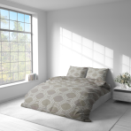 Bedding Set „Grey Orbit“. Bedding sets 155x200, 140x200 cm, 150x200 cm, 160x200 cm, 180x200 cm, 200x200 cm, 200x220 cm, 220x240 cm