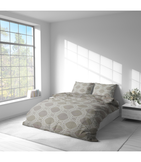 Bedding Set „Grey Orbit“. Cotton bedding sets