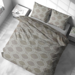 Bedding Set „Grey Orbit“. Bedding sets 155x200, 140x200 cm, 150x200 cm, 160x200 cm, 180x200 cm, 200x200 cm, 200x220 cm, 220x240 cm