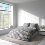 Bedding Set „Grey Ripple“. Gray bedding sets, 140x200 cm, 200x200 cm, 200x220 cm, 220x240 cm
