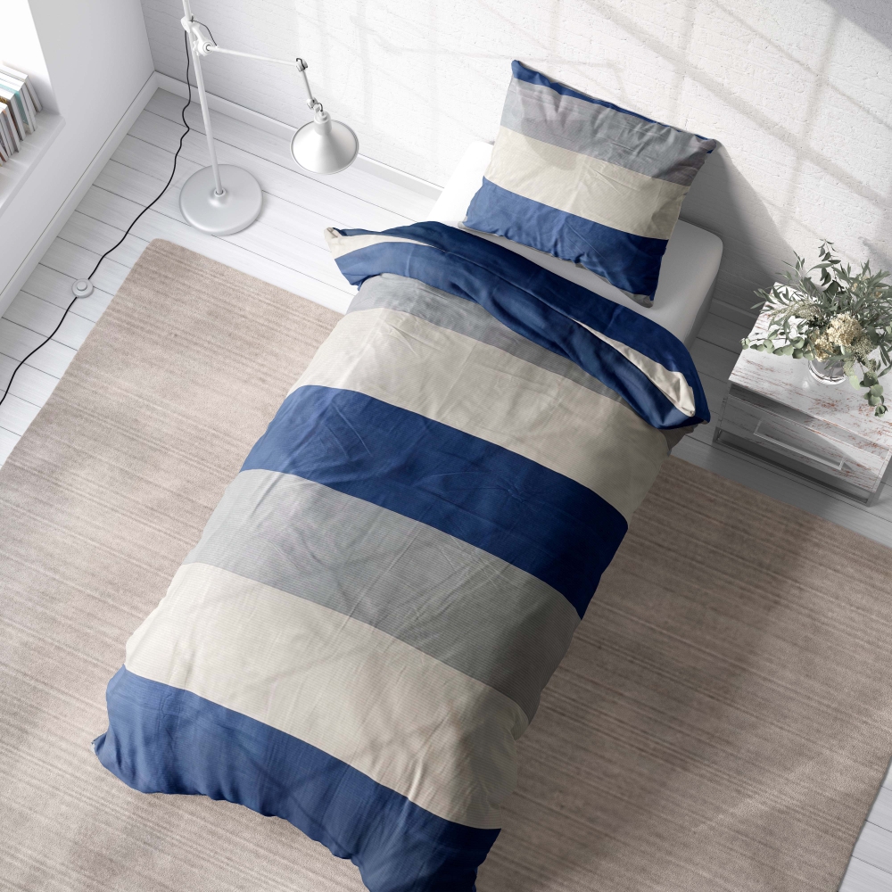 Single bedding set „Horizon“. Microfiber bedding sets, 140x200 cm