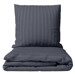 Bedding Set „Iron Stripes“. Gray bedding sets, 140x200 cm, 160x200 cm, 200x200 cm, 200x220 cm. Dark grey bedding set with subtle vertical stripes, creating an elegant and minimalist impression.
