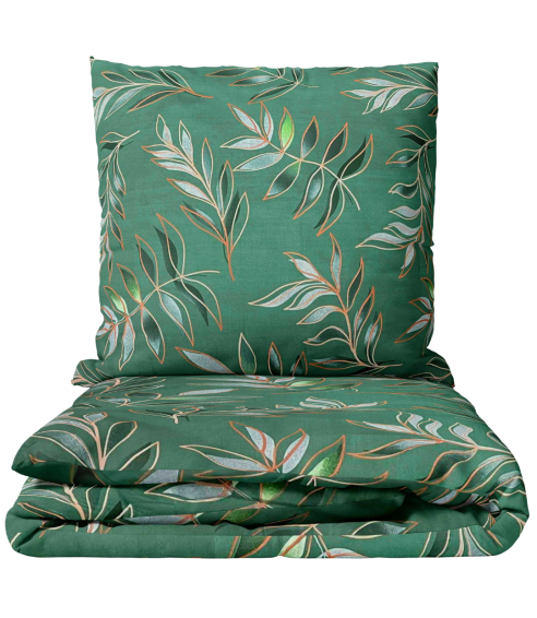 Bedding Set „Jade Leaves“. Cotton bedding sets