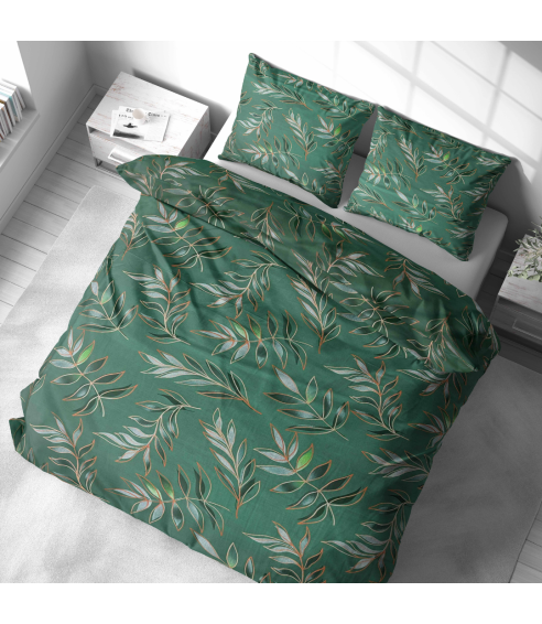 Bedding Set „Jade Leaves“. Cotton bedding sets