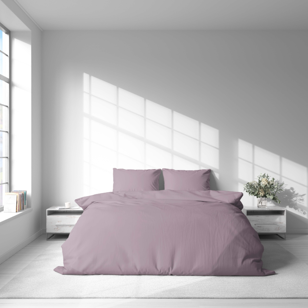 Bedding Set „Keepsake Lilac“. Purple bedding, 140x200 cm, 200x200 cm, 200x220 cm. Elegant lilac color and subtle design, perfectly suited for any interior.