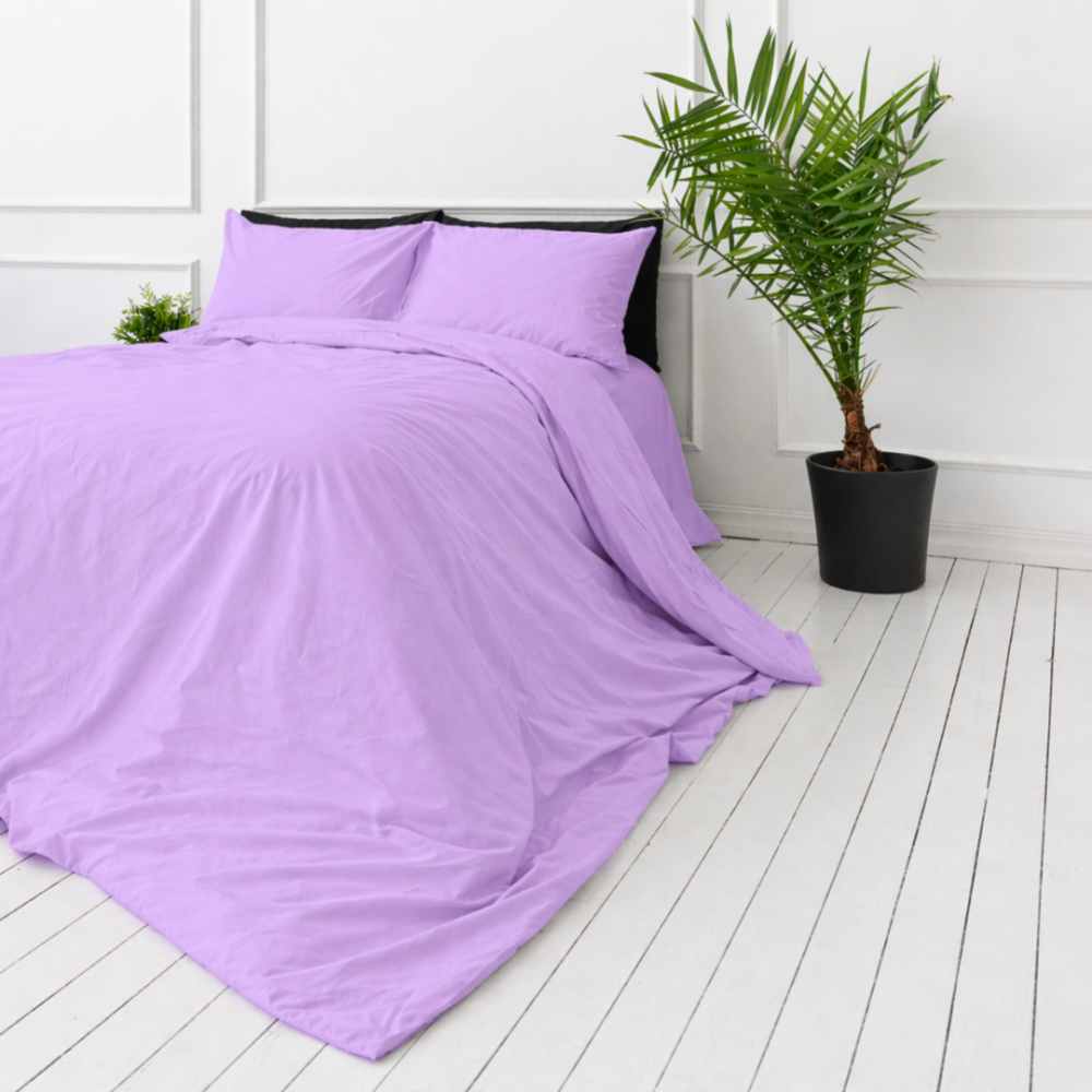Bedding Set „Keepsake Lilac“. Bedding sets 155x200, 140x200 cm, 150x200 cm, 160x200 cm, 180x200 cm, 200x200 cm, 200x220 cm, 220x240 cm. Elegant lilac color and subtle design, perfectly suited for any interior.