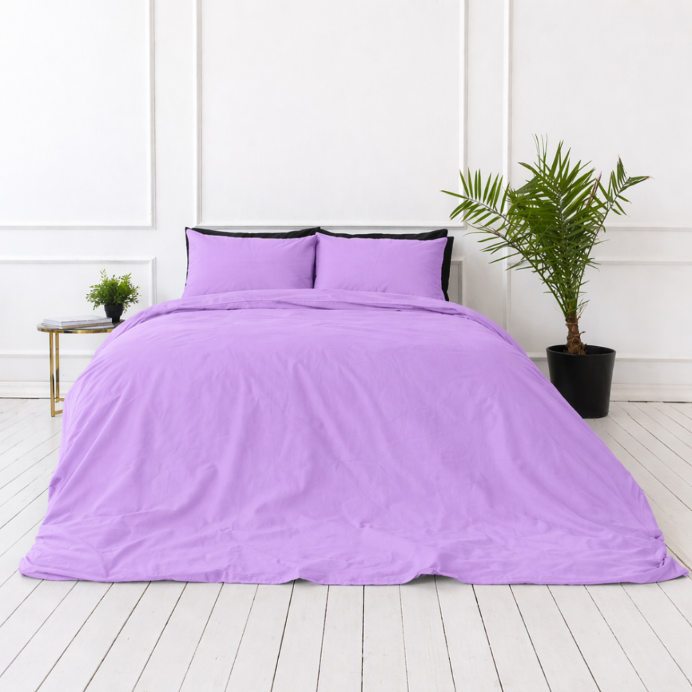 Bedding Set „Keepsake Lilac“. Bedding sets 155x200, 140x200 cm, 150x200 cm, 160x200 cm, 180x200 cm, 200x200 cm, 200x220 cm, 220x240 cm. The soft and calm lilac color gives this bedding set warmth and elegance for your bedroom.