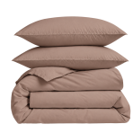 Bedding Set „Latte“. Beige bedding sets, 140x200 cm, 150x200 cm, 160x200 cm, 180x200 cm, 200x200 cm, 200x220 cm, 220x240 cm. Latte-colored bedding set for a cozy and inviting bedroom.