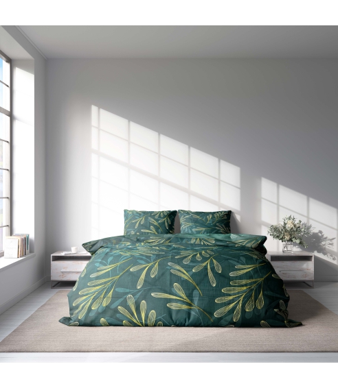 Sateen Bedding Set „Premium Laurel“. Satin bedding sets
