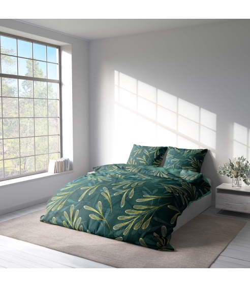 Sateen Bedding Set „Premium Laurel“. Satin bedding sets