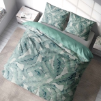bedding Set „Leaf harmony“. Bedding sets with plants, 140x200 cm, 160x200 cm