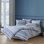 Bedding Set „Linie blue“. Patterned bedding sets, 140x200 cm, 200x200 cm, 200x220 cm