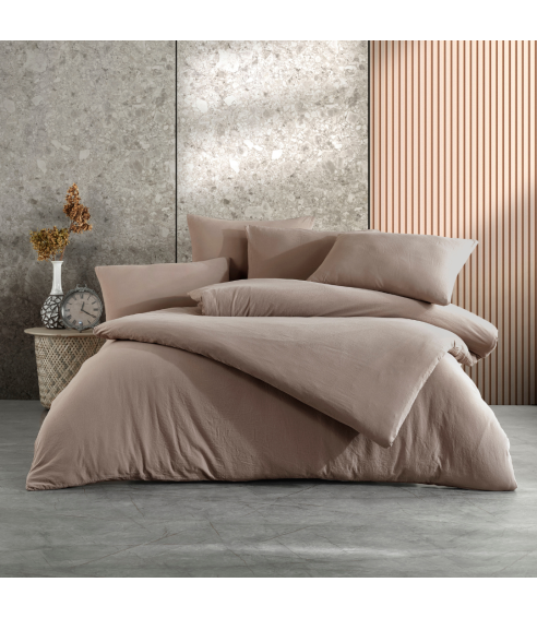 Bedding Set „Mink Stone Washed“. Cotton bedding sets