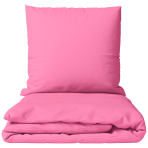 Bedding Set „Momo“. Bedding sets 155x200, 140x200 cm, 150x200 cm, 160x200 cm, 180x200 cm, 200x200 cm, 200x220 cm, 220x240 cm. Bright pink solid color bedding set with smooth surface