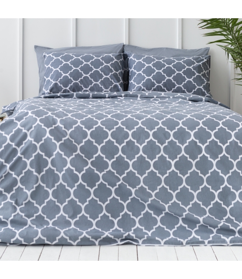 Bedding Set „Morocco grey cotton“. Cotton bedding sets