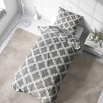 Bedding Set „Morocco grey“. Patterned bedding sets, 140x200 cm, 150x200 cm, 160x200 cm