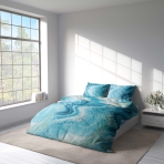 Bedding Set „Mystic“. Blue bedding sets, 140x200 cm, 150x200 cm, 160x200 cm, 180x200 cm
