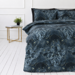 Bedding Set „Nebula“. Bedding sets 155x200, 140x200 cm, 150x200 cm, 160x200 cm, 180x200 cm, 200x200 cm, 200x220 cm, 220x240 cm. Bedding set featuring an intense dark water-marble design