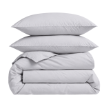 Bedding Set „Nimbus“. Gray bedding sets, 140x200 cm, 200x200 cm, 200x220 cm. Light grey bedding set, evoking a sense of tranquility and modern elegance in your bedroom decor.