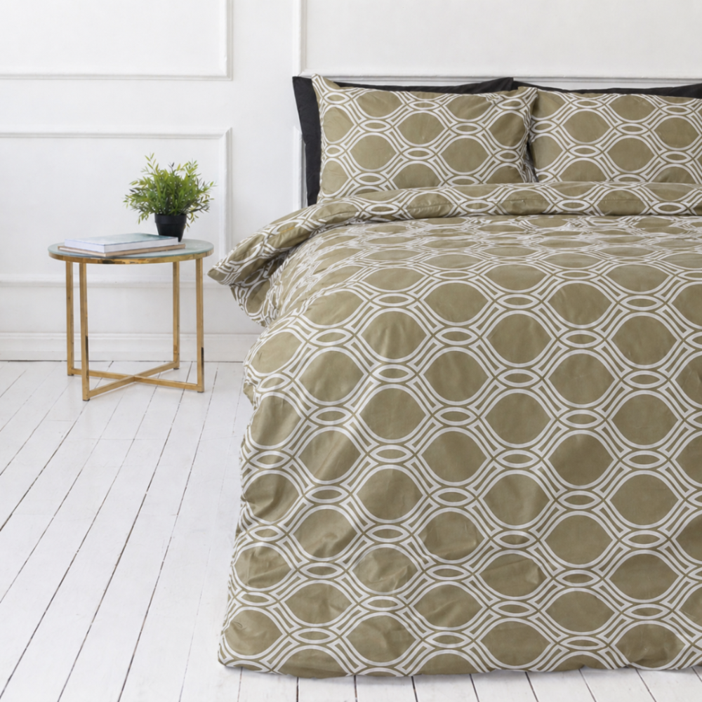 Bedding Set „Olive Orbit“. Bedding sets 155x200, 140x200 cm, 150x200 cm, 160x200 cm, 180x200 cm, 200x200 cm, 200x220 cm, 220x240 cm Bedding Set „Olive Orbit“. Bedding sets 155x200, 140x200 cm, 150x200 cm, 160x200 cm, 180x200 cm, 200x200 cm, 200x220 cm, 220x240 cm