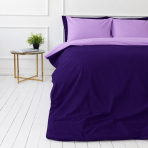 Bedding Set „Orchid Pansy“. Bedding sets 155x200, 140x200 cm, 150x200 cm, 160x200 cm, 180x200 cm, 200x200 cm, 200x220 cm, 220x240 cm. Lavender bedding set with a rich violet detail.