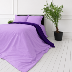 Bedding Set „Orchid Pansy“. Bedding sets 155x200, 140x200 cm, 150x200 cm, 160x200 cm, 180x200 cm, 200x200 cm, 200x220 cm, 220x240 cm. Modern purple bedding set with a light and dark combination.
