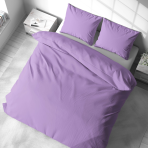 Bedding Set „Orchid“. Bedding sets 155x200, 140x200 cm, 150x200 cm, 160x200 cm, 180x200 cm, 200x200 cm, 200x220 cm, 220x240 cm. Classic plain bedding set in soft violet tone.