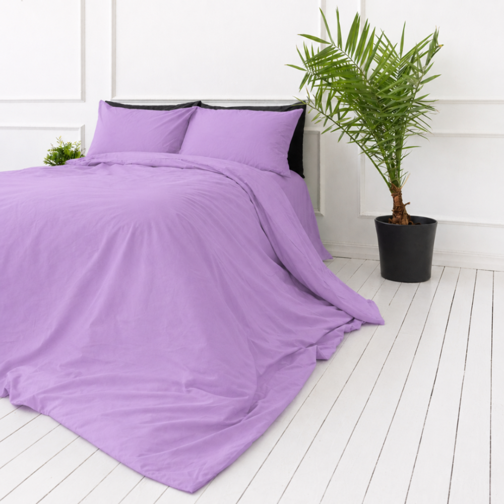 Bedding Set „Orchid“. Bedding sets 155x200, 140x200 cm, 150x200 cm, 160x200 cm, 180x200 cm, 200x200 cm, 200x220 cm, 220x240 cm. Classic plain bedding set in soft violet tone. Bedding Set „Orchid“. Bedding sets 155x200, 140x200 cm, 150x200 cm, 160x200 cm, 180x200 cm, 200x200 cm, 200x220 cm, 220x240 cm. Classic plain bedding set in soft violet tone.