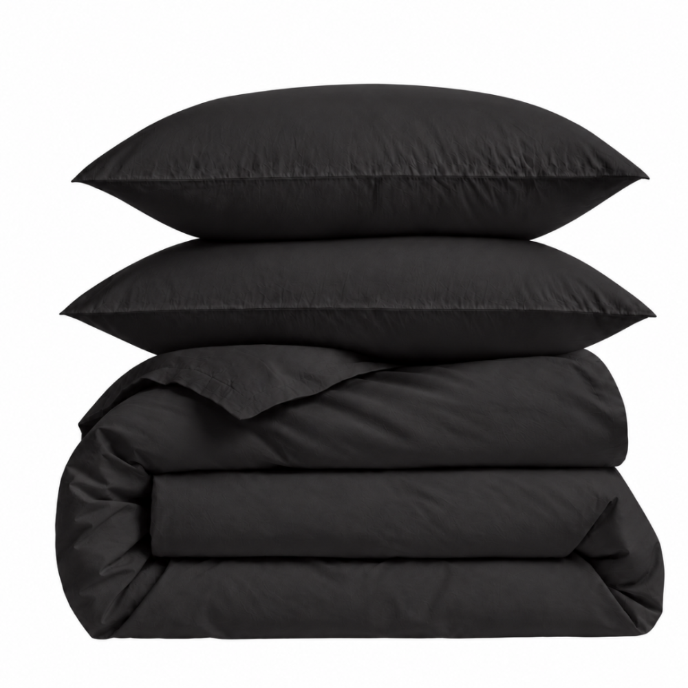 Bedding Set „Ozai“. Bedding sets 155x200, 140x200 cm, 150x200 cm, 160x200 cm, 180x200 cm, 200x200 cm, 200x220 cm, 220x240 cm. Sleek black bedding set, adding elegance to any bedroom. Bedding Set „Ozai“. Bedding sets 155x200, 140x200 cm, 150x200 cm, 160x200 cm, 180x200 cm, 200x200 cm, 200x220 cm, 220x240 cm. Sleek black bedding set, adding elegance to any bedroom.