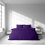 Bedding Set „Pansy“. Purple bedding, 140x200 cm, 150x200 cm, 160x200 cm, 180x200 cm, 200x200 cm, 200x220 cm, 220x240 cm. Sophisticated dark purple bedding set, designed to create a calm and stylish atmosphere in your room.