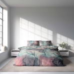 Bedding Set „Pasteluxe“. Red bedding sets, 200x220 cm