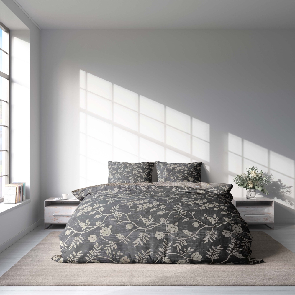 Bedding Set „Pathways“. Bedding sets with plants, 140x200 cm, 200x200 cm, 200x220 cm
