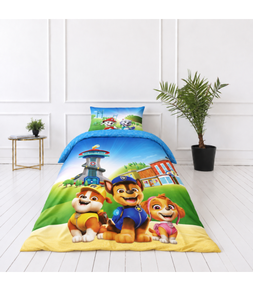 Bedding Set „Paw Patrol Blue“. Cotton bedding sets