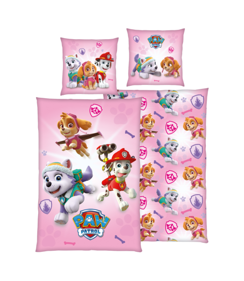 Bedding Set „Paw Patrol Pink“. Cotton bedding sets