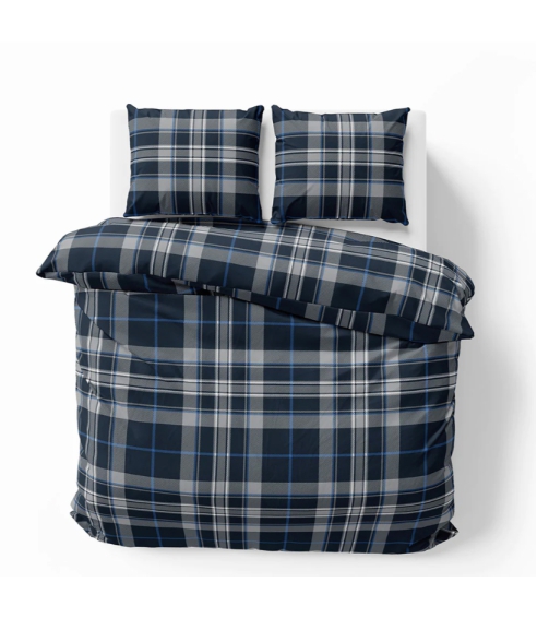 Bedding Set „Plaid Blue“. Cotton bedding sets
