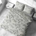 Bedding Set „Quiet Greens“. Bedding sets with plants, 140x200 cm, 200x200 cm, 200x220 cm, 220x240 cm