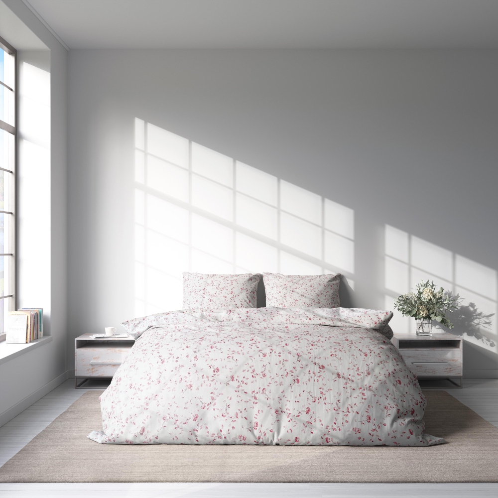 Bedding Set „Roses“. Bedding sets 200x200, 140x200 cm, 150x200 cm, 160x200 cm, 180x200 cm, 200x200 cm, 200x220 cm